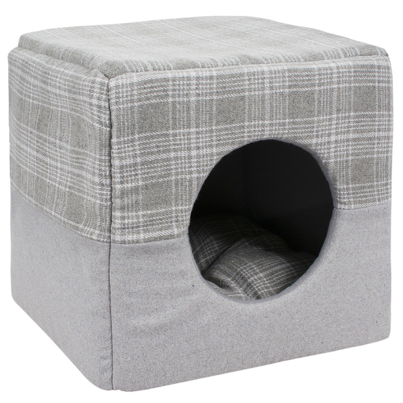 Wholesale OEM Washable Foldable Luxury Indoor Pet House For Dogs and Cats