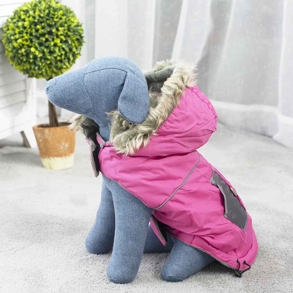 High Quality Luxury Fashion Simply xxs Small xxxs Big Large Reflective Pink Pet Dog Winter Coats Jackets Clothes Bulk For Dogs