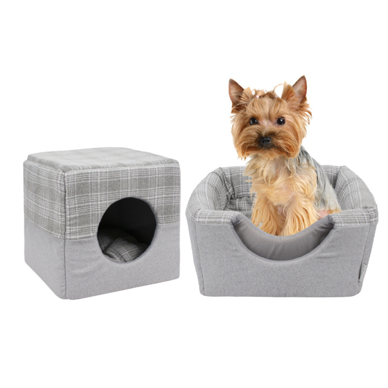 Wholesale OEM Washable Foldable Luxury Indoor Pet House For Dogs and Cats