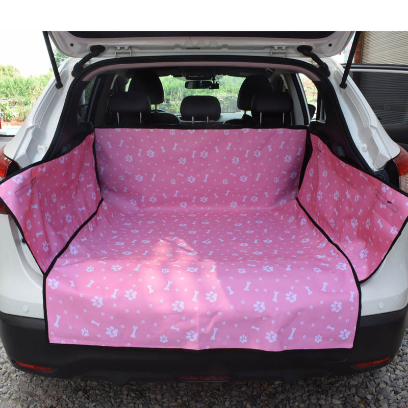 Wholesale Customized Print Bone Pattern Waterproof Dog Car Seat Cover SUV Pet Seat Mat