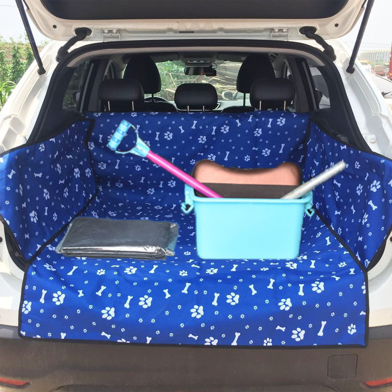 Wholesale Customized Print Bone Pattern Waterproof Dog Car Seat Cover SUV Pet Seat Mat