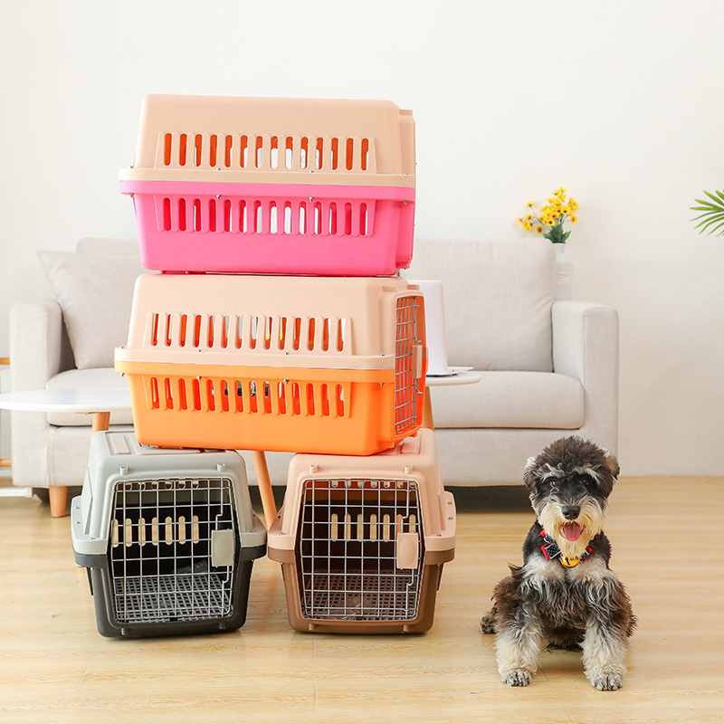 Wholesale Outdoor Safety Portable Durable Airline Approved Pet Dog Kennel Cage  For Travelling