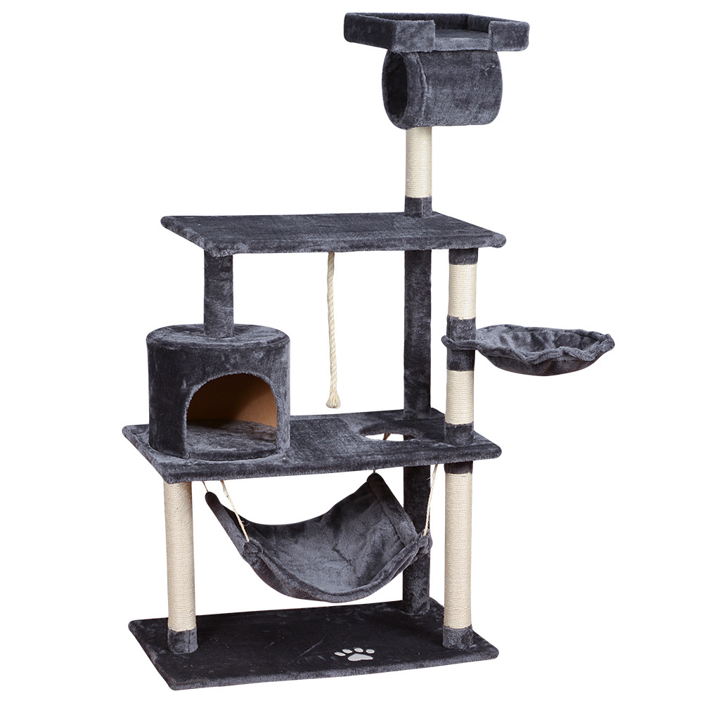 China Big Luxury Wooden Wood Pet Accessories Supplies Products Parts Wall Climb Climbing Cat Tree