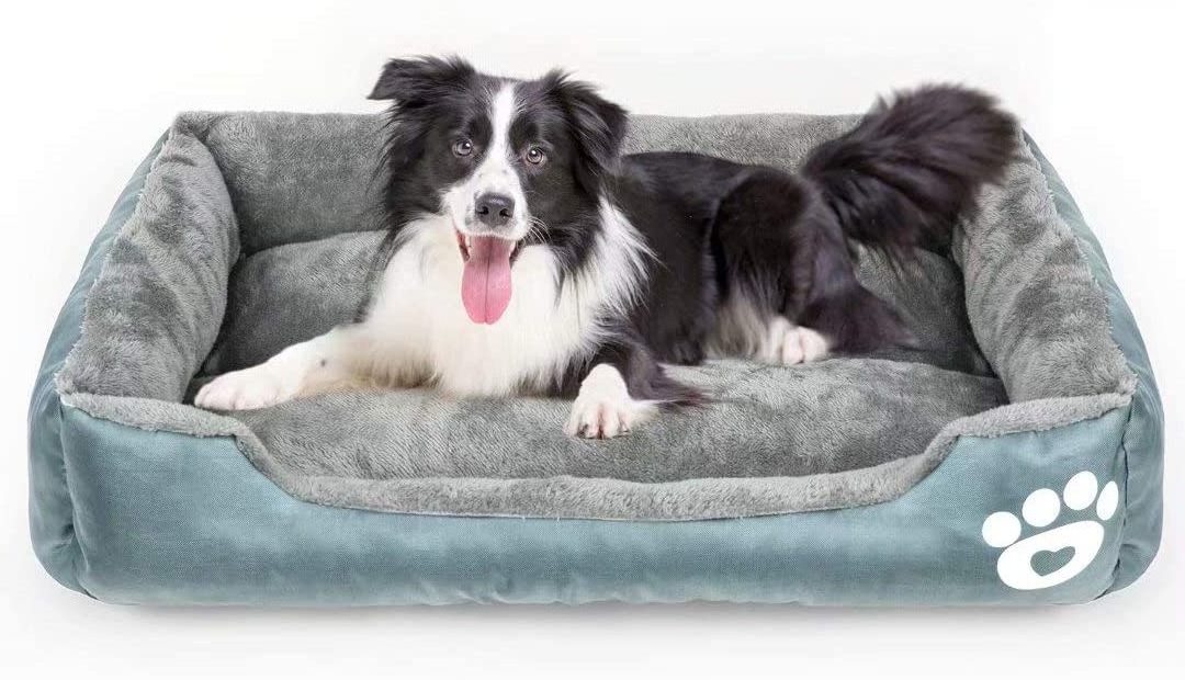 Wholesale luxury waterproof ultra soft pet dog bed rectangle pet bed washable dog bed