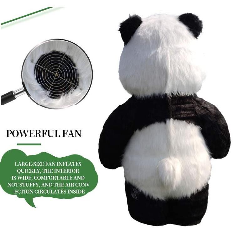 dropshipping 2 meters Custom Panda plays costume cosplay Panda plush adult fursuit stage performance suit