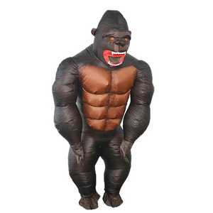 active festival gift kids costume advertising giant animal standing inflatable type adult king kong mascot costume