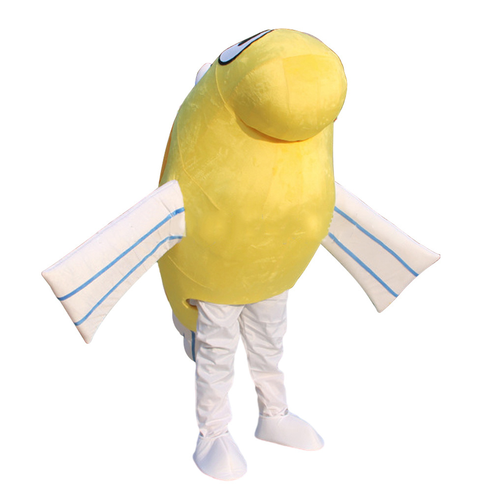 yellow fish Mascot Costume Suits For Adult Cartoon Animal Cosplay For Halloween Birthday Party Game