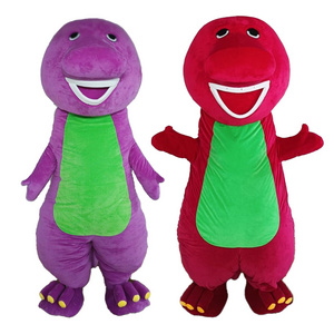 Factory Price Barney Mascot Costume For Adults