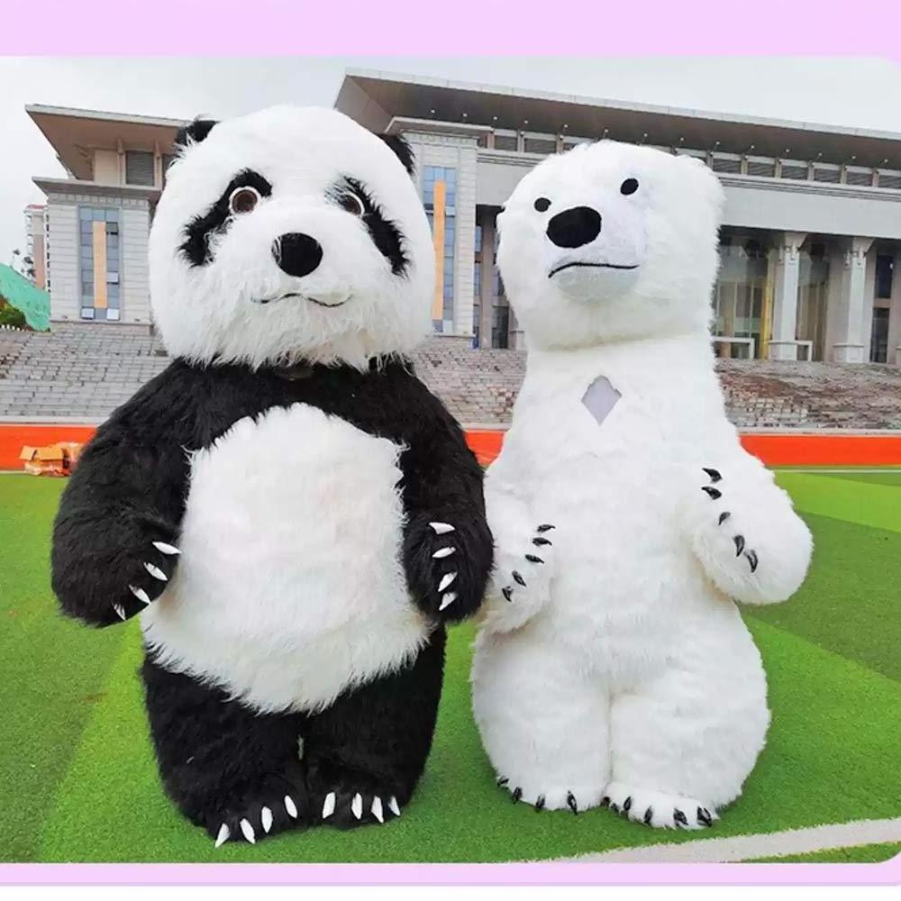 Inflatable Giant panda kolar bear 9cm Long Plush adult size inflatable panda mascot cosplay costumes stock