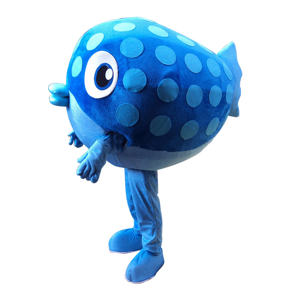 Cartoon Character Fish Mascot Costume Suits Cosplay Party