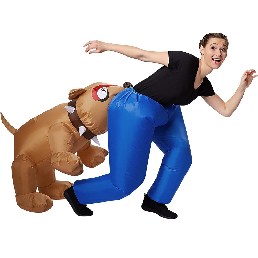 Manufacturer Supply Inflatable Costume For Wholesales Animal Cartoon Dog Bite me inflatable costume