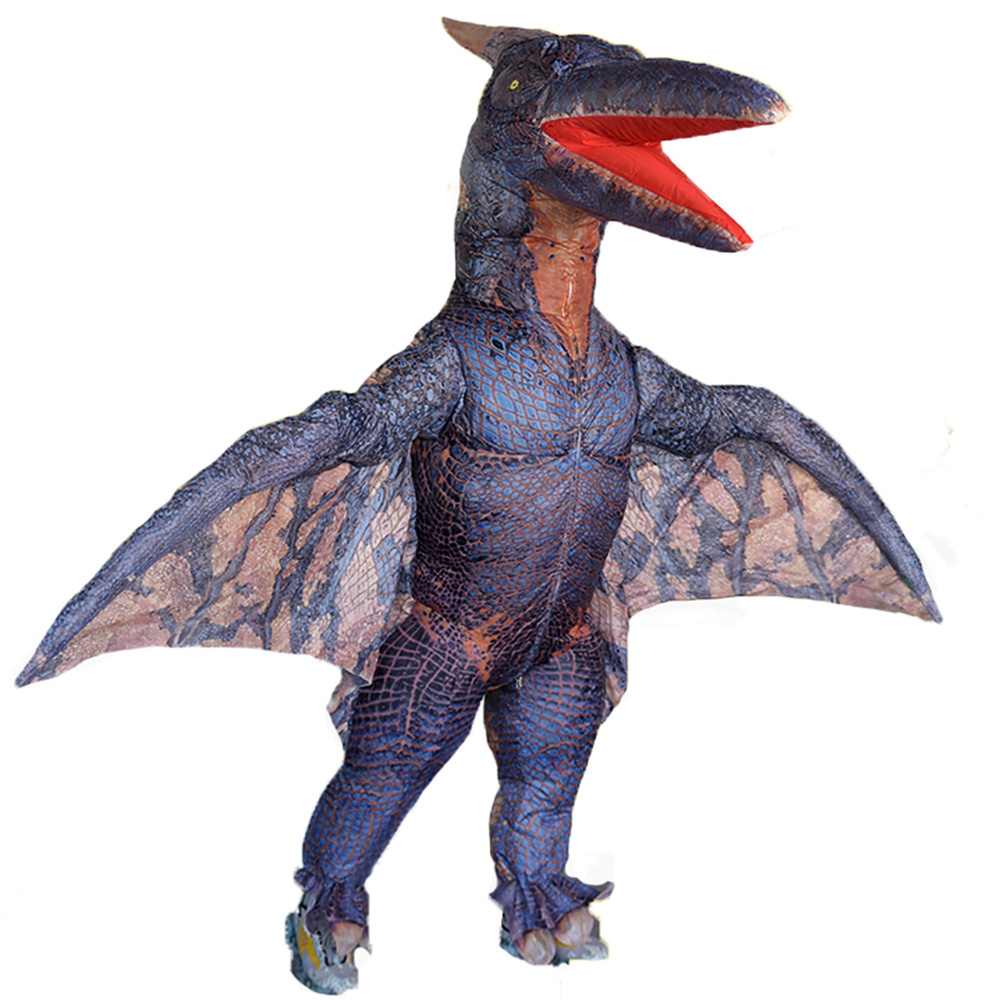 Wholesale Inflatable Suit Halloween Adult Size Walking Deluxe Air Blown Up Inflate T-rex Dinosaur Costume