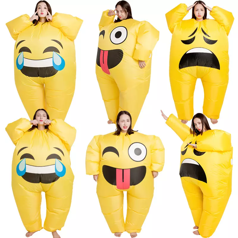 Cute Smile Face Cry Babies Adult Costume Halloween Christmas Carnival Inflatable Funny Emotion air blown costume