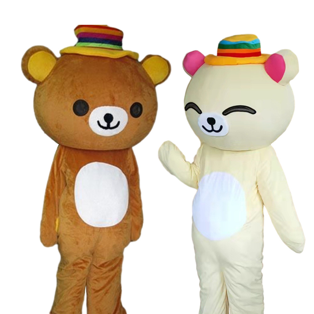 Factory ODM Cartoon Navy Rilakkuma Bear Mascot Costume Character Anime Halloween Mascotte Fancy