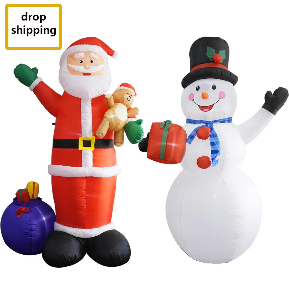 In Stock Airblown Inflatable Snowman Christmas Decoration Inflatable Santa Snowman Decoration Indoor Outdoor