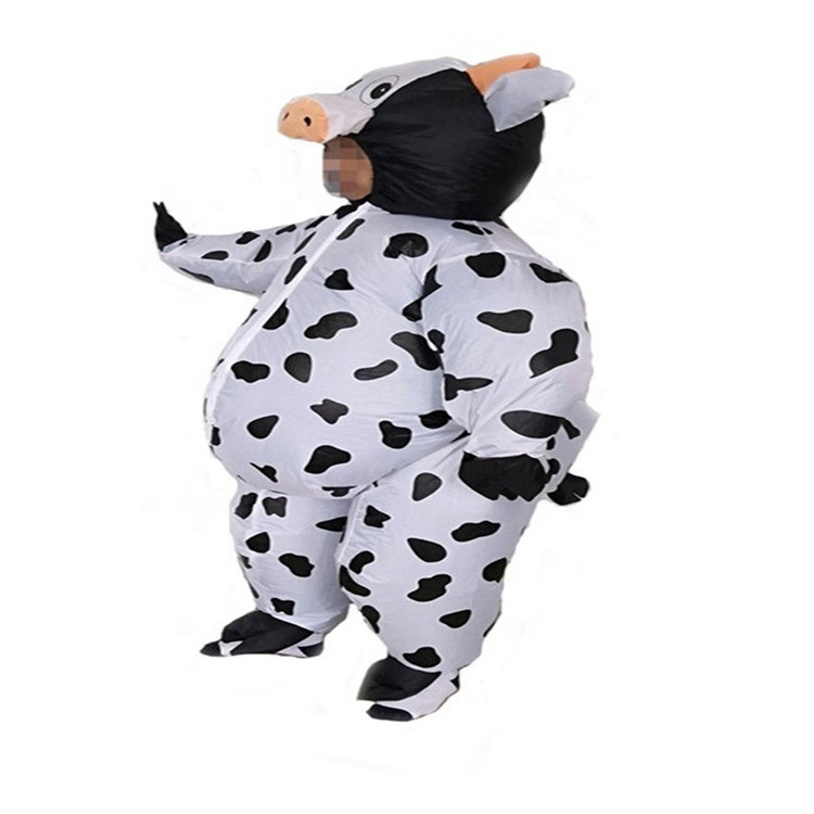 Funny Inflatable Fat Costume Adult Mascot Costume Inflatable  Cow  Costume For Adult