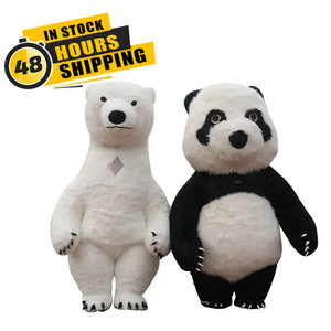 dropshipping 2 meters Custom Panda plays costume cosplay Panda plush adult fursuit stage performance suit