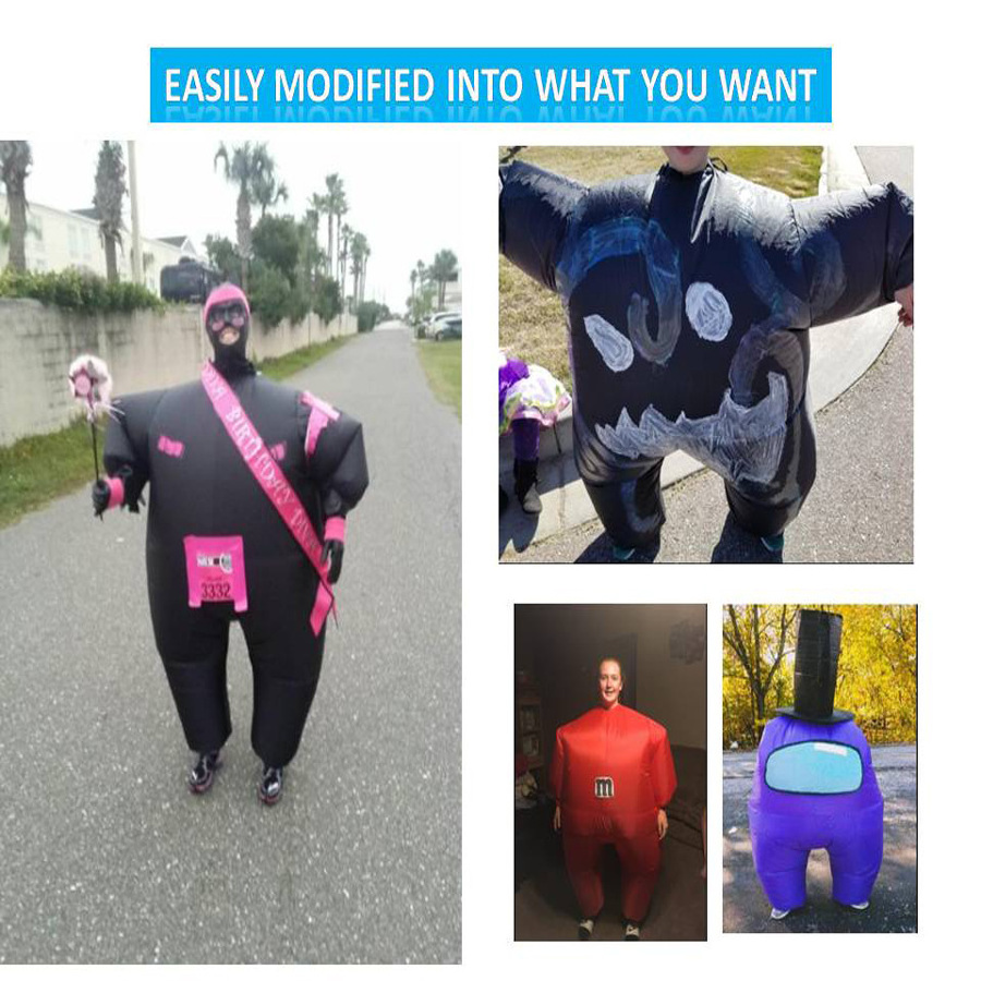 dropshipping  Funny Fat Suit Full Body Inflatable Blueberry air blown costume