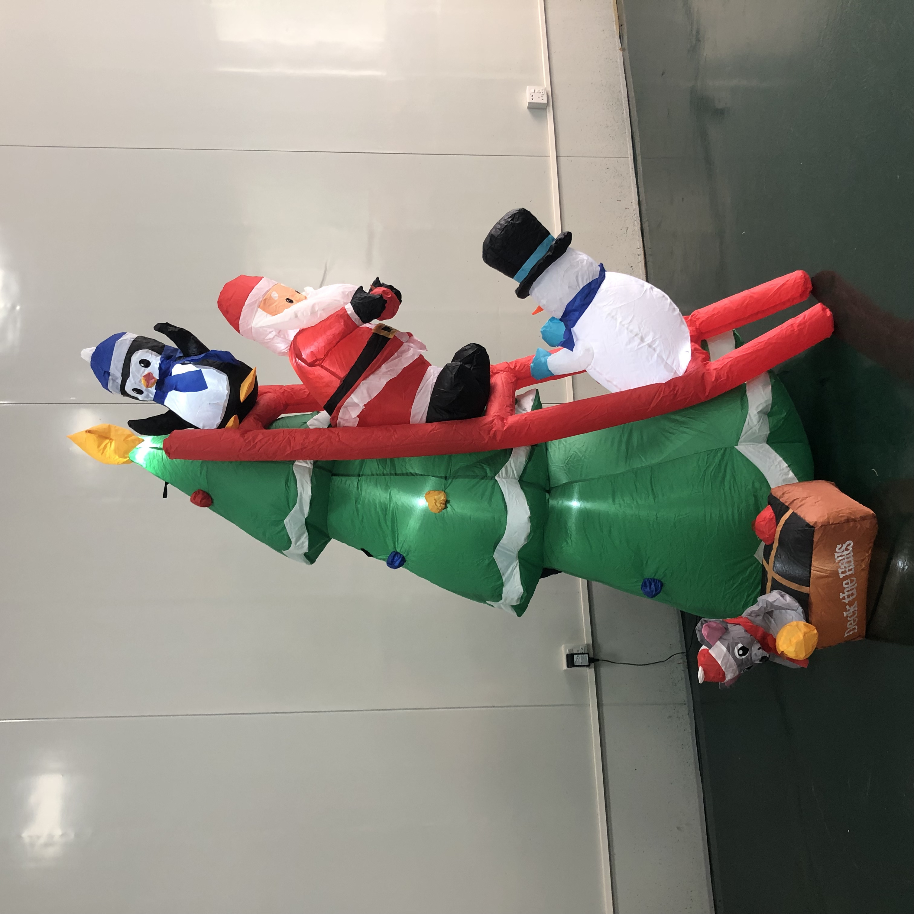 Christmas  Christmas Dog Inflatable Decorations Santa Claus On The Tree Yard Inflatables Tree With Penguin And Snowman