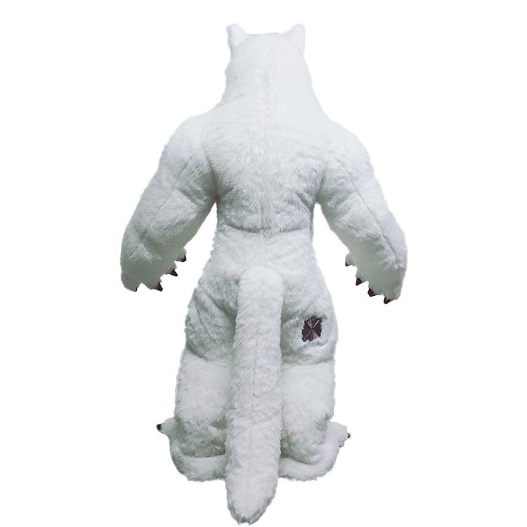 Manufacturer Supply Customized Realistic Walking Anime Mascot 2.2m White Arctic Wolf Inflatable Animals Costume For Sale