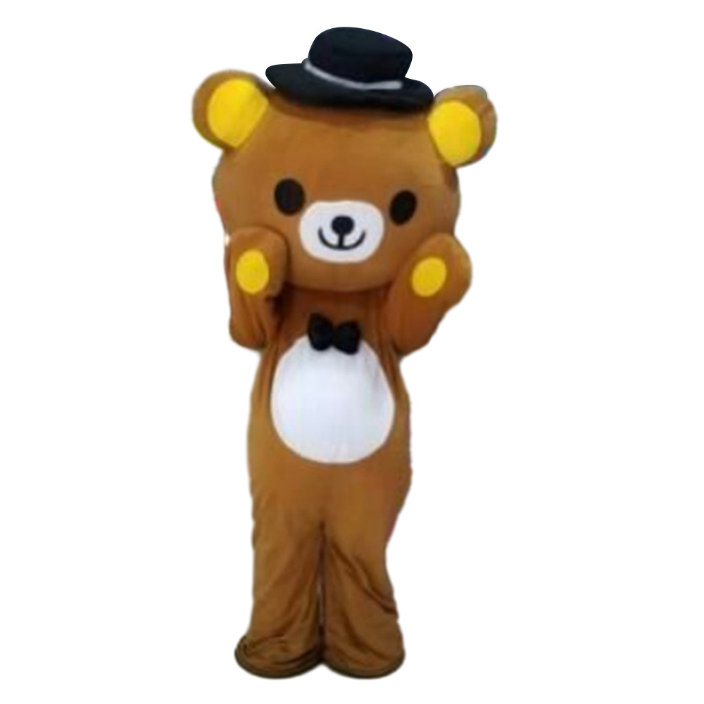 Factory ODM Cartoon Navy Rilakkuma Bear Mascot Costume Character Anime Halloween Mascotte Fancy