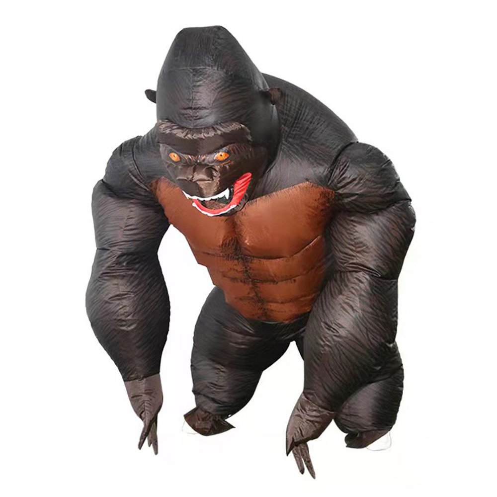 active festival gift kids costume advertising giant animal standing inflatable type adult king kong mascot costume