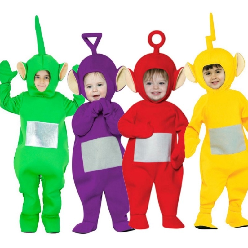 In Stock Tele tubbie Halloween mascot costumes stage kid show cute party cosplay costumes