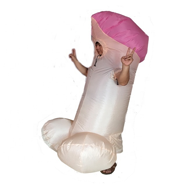 Sexy Suit  Inflatable Funny Costume Blow Up  Penis  Costume For Adult