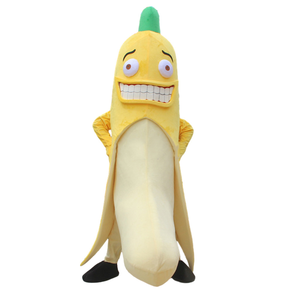 Adult Funny Cute Inflated Garment Yellow Smile Banana Cosplay Inflatable Party mascot costume