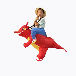 Hot High Quality Child Skeleton T-Rex Ride On Animal Blow Up Cosplay Costume Inflatable Dinosaur