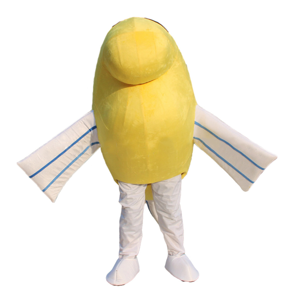 yellow fish Mascot Costume Suits For Adult Cartoon Animal Cosplay For Halloween Birthday Party Game