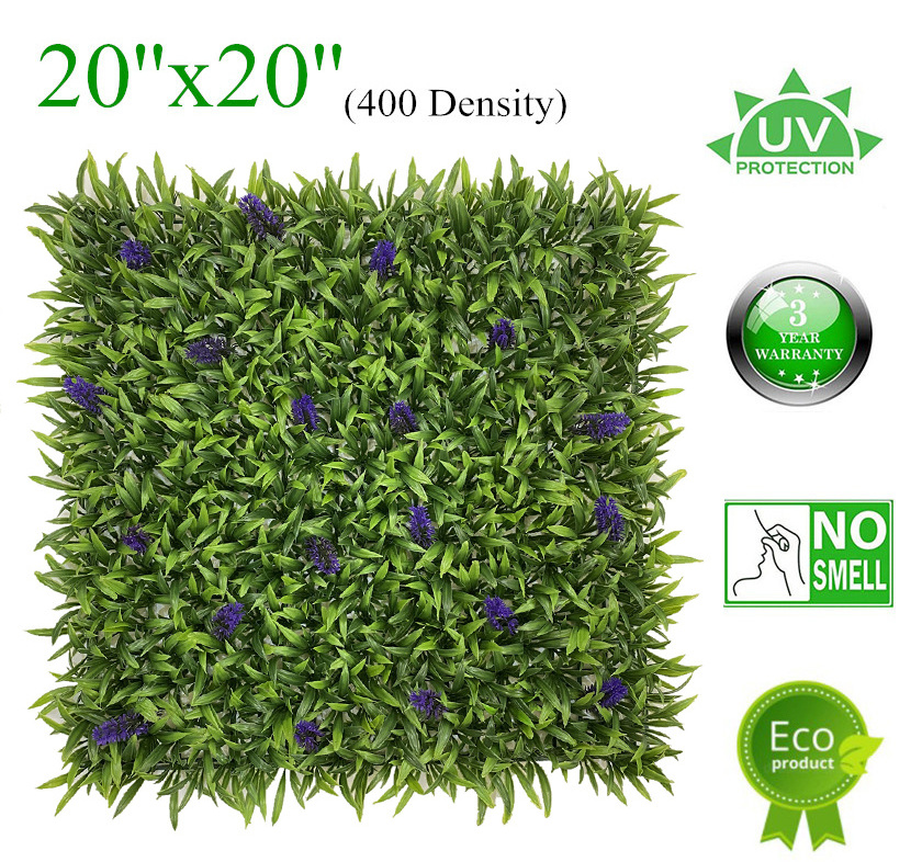 Artificial Grass Wall Backdrop, Fake Green Plant Wall Decor, Faux Boxwood Hedge Privacy Screen for Indoor Outdoor Garden Fence