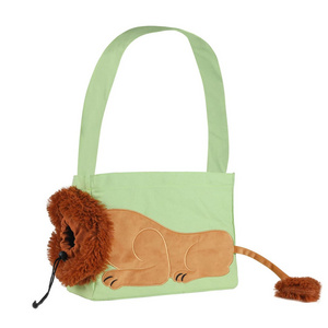 Pet Out Backpack Bag Portable Folding Breathable Ragdoll Cat  Cartoon Lion Cat Bag Canvas Bag