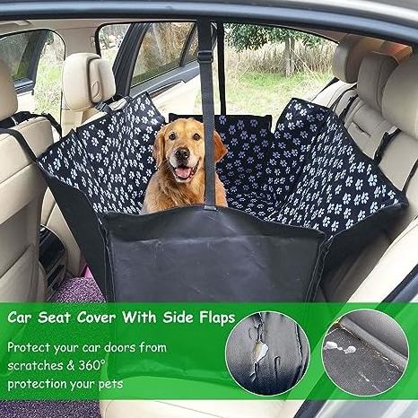 Waterproof Scratchproof Pet Back Seat Covers Protector  Dog Hammock for Cars Trucks and SUVs