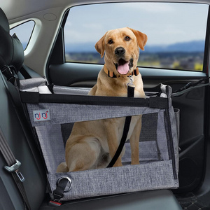 Pet Travel Waterproof Pad Half Seat Breathable Mesh Adjustable Console Dog Car Seat For Small Dogs