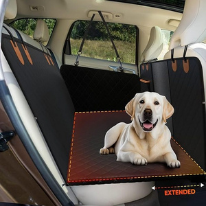 Backseat Extender for Dogs Car seat Cover with Hard Reinforced Bottom & Mesh Heavy Duty Hammock