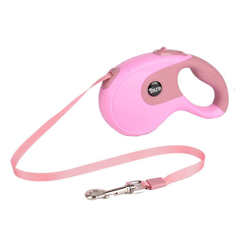 Nylon Plastic 3 Meters Quick Retractable Pet Dog Leash Custom New Fashion Heavy Duty Auto Pet Retractable Dog Leash