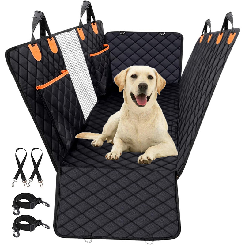 100% Waterproof Pet Travel Oxford Fabric Dogs Cats Non-Slip Dog Car Seat With Clip-on Leash