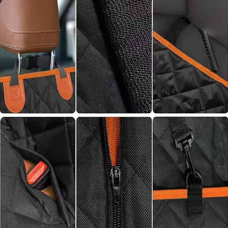 Customized 100% Waterproof Hammock 4 Pockets Dog Car Seat For Small Medium Large Dogs