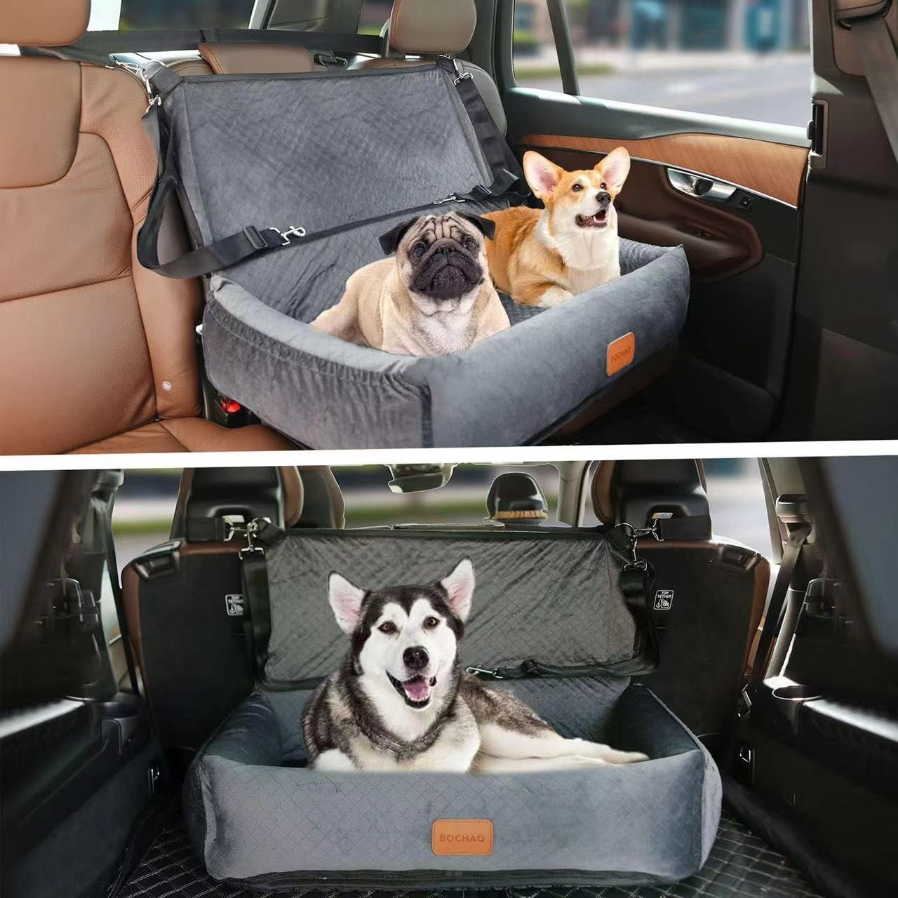 2024 Hot 100%Waterproof Anti Dirt Anti slip Dog Seat Cover Application To Large Medium Small Dogs Have Blanket