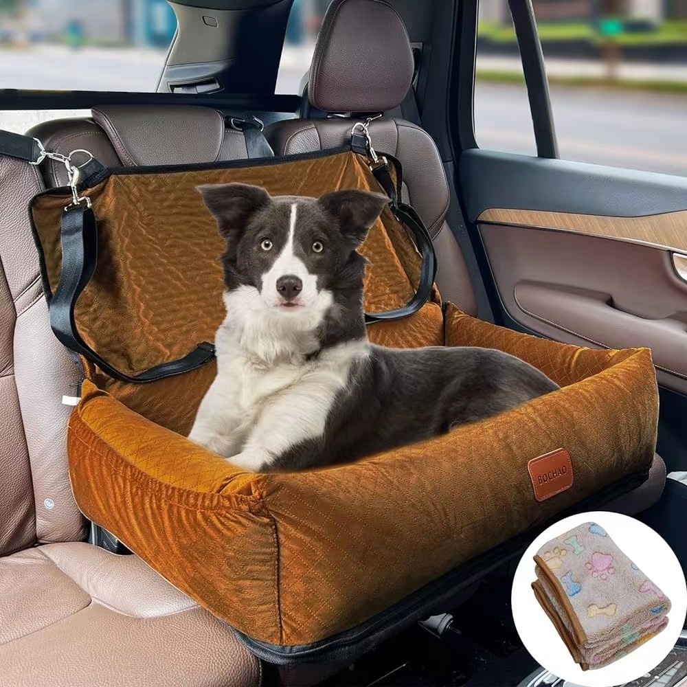 2024 Hot 100%Waterproof Anti Dirt Anti slip Dog Seat Cover Application To Large Medium Small Dogs Have Blanket