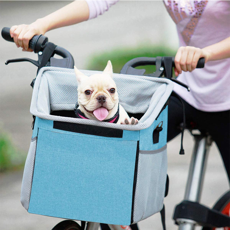 Hot Pet Products 3 In 1 Front Bicycles Basket Dog Bike Outdoor Travel Pet Bag Carrier for Bicycle