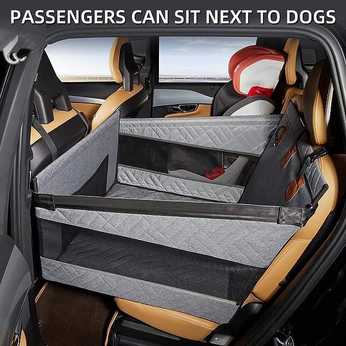 100% Waterproof Extender Dogs Car Back Seat Dog Bed Pet Car Seat SUV Center Console Dog Car Seat