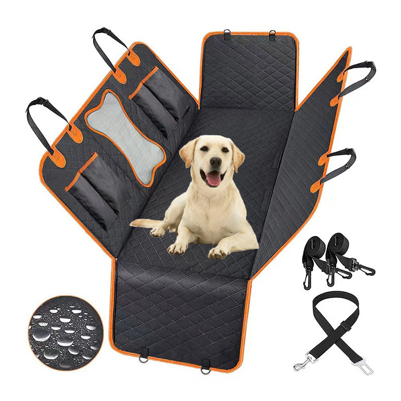 Customized 100% Waterproof Hammock 4 Pockets Dog Car Seat For Small Medium Large Dogs