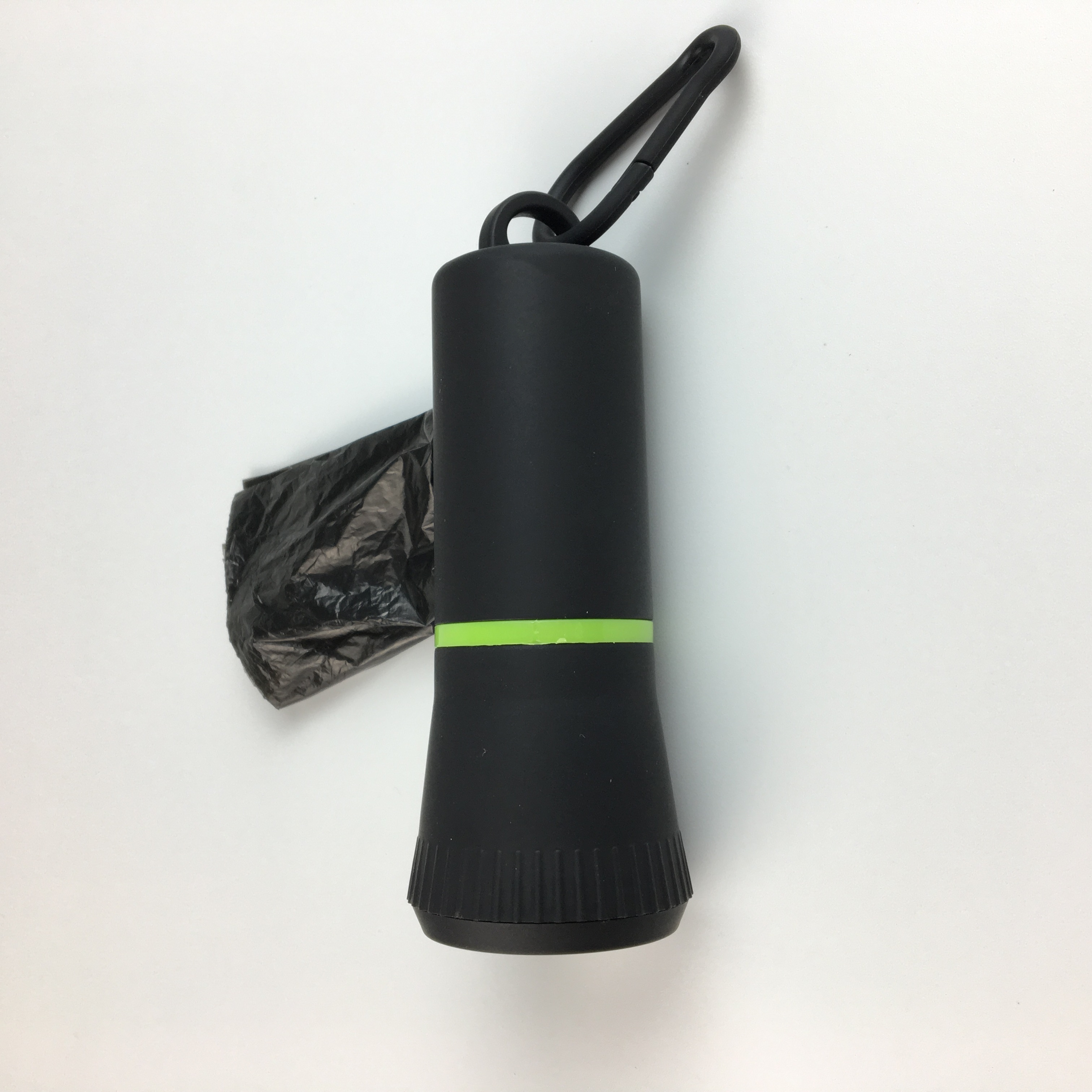 Custom Flashlight LED Garbage Waste Dog Poop Bags With Dispenser And Leash Clip