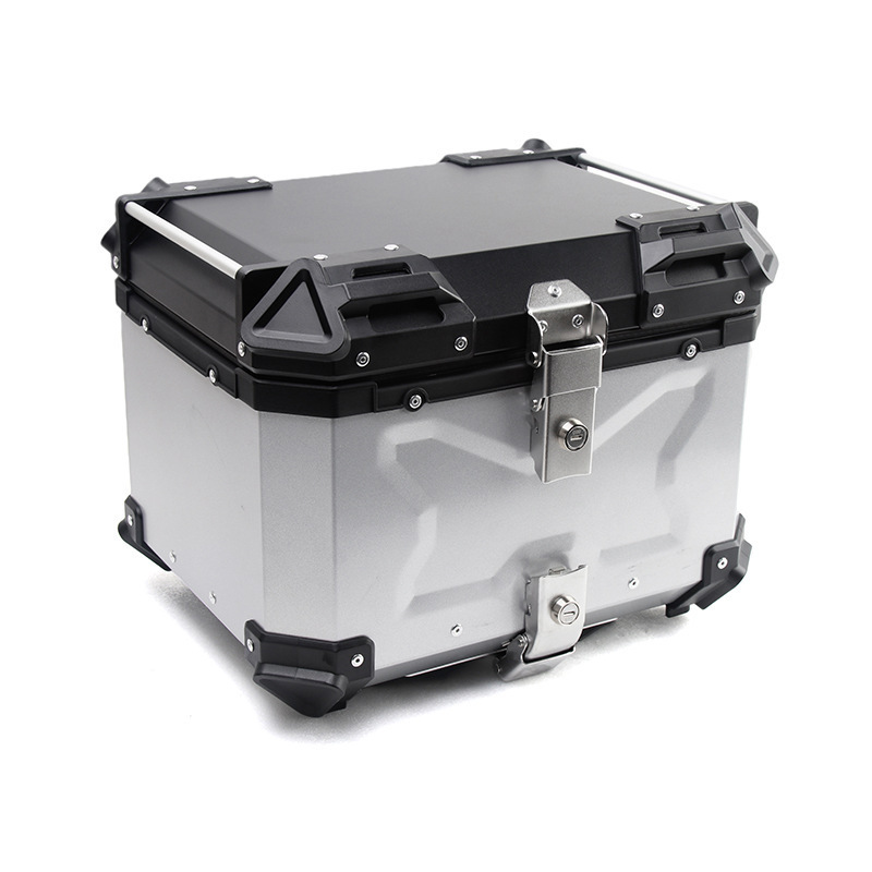 Hot Sale 36L 45L 55L 65L Top Box For Motorcycle Acceptable Aluminum Alloy Motorcycle Delivery Tail Tox Waterproof Top Case