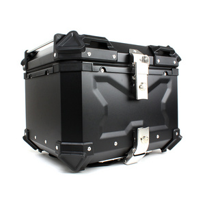 Hot Sale 36L 45L 55L 65L Top Box For Motorcycle Acceptable Aluminum Alloy Motorcycle Delivery Tail Tox Waterproof Top Case