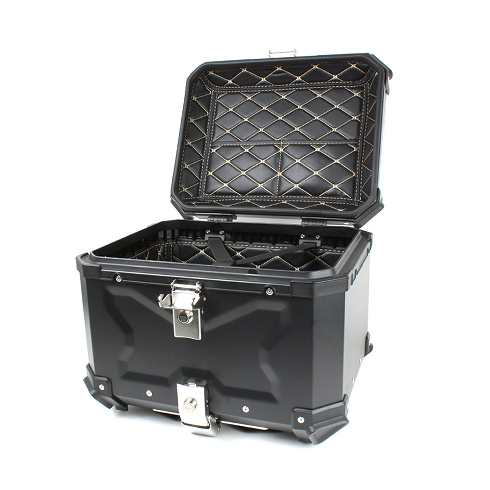 Hot Sale 36L 45L 55L 65L Top Box For Motorcycle Acceptable Aluminum Alloy Motorcycle Delivery Tail Tox Waterproof Top Case