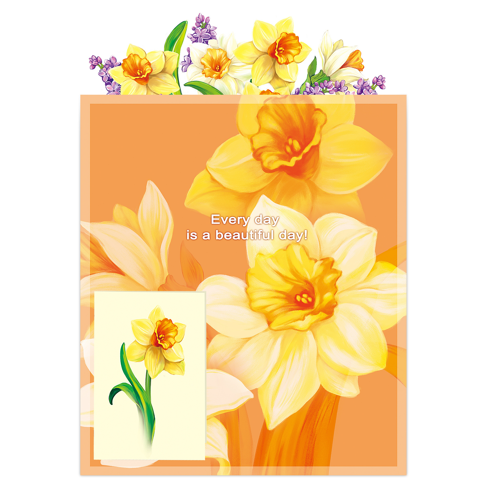 Custom Pop Up Card 3D Greeting Card Paper Carving Flowers Holiday Gift Large Bouquet Mother's Day Greeting Cards