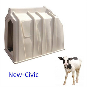 High quality farm equipment durable livestock plastic cow house cages calf hutch